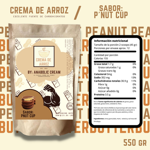 Crema de arroz ANABOLIC CREAM sabores